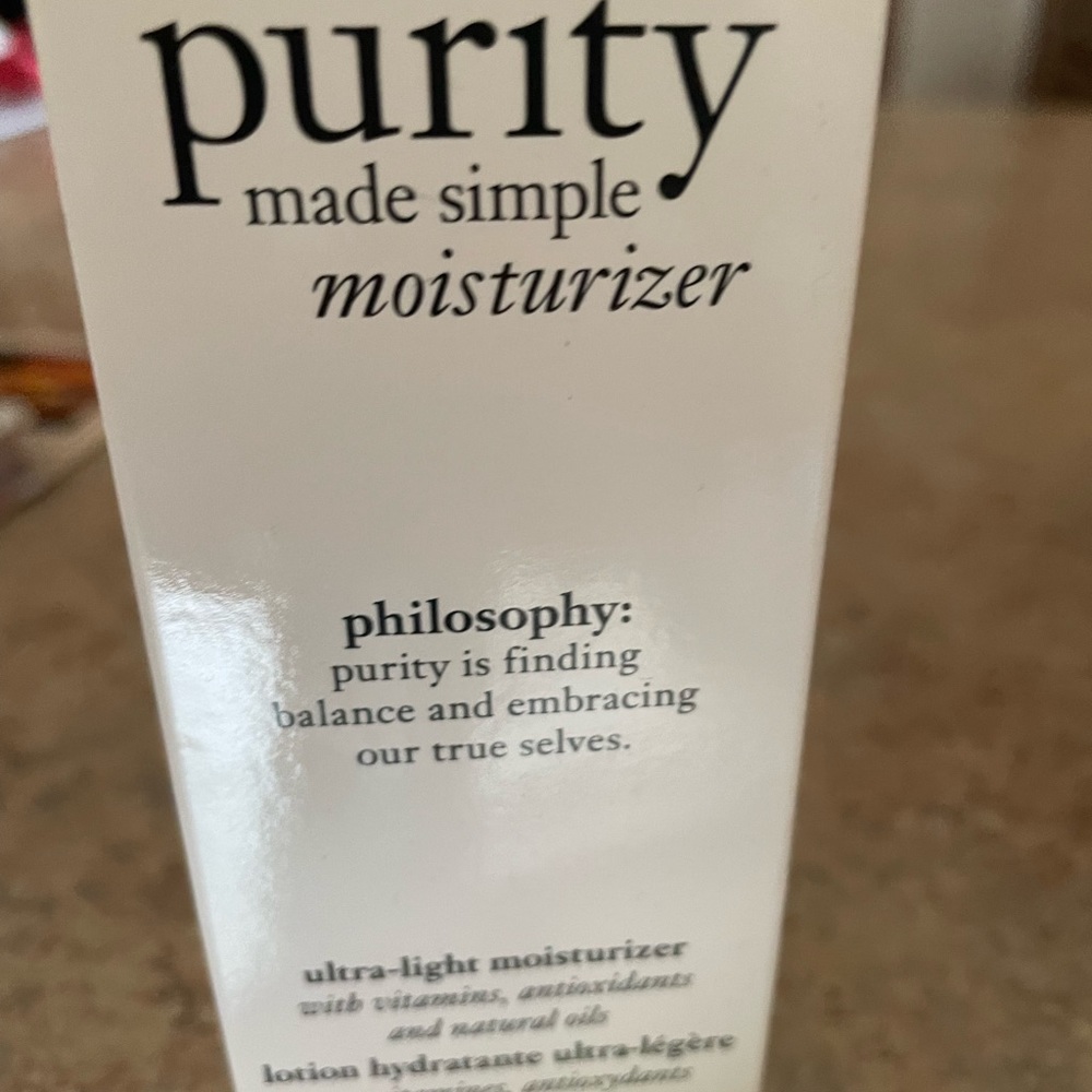 Philosophy’s Purity Made Simple Moisturizer
